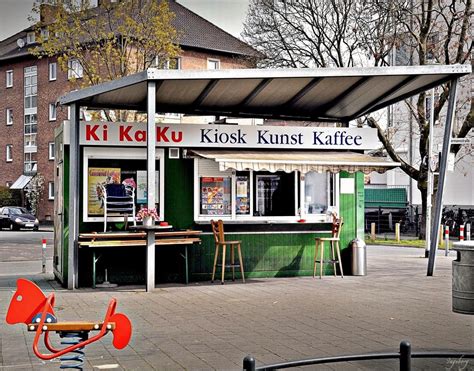 Kiosk auf dem Hünenplatz .